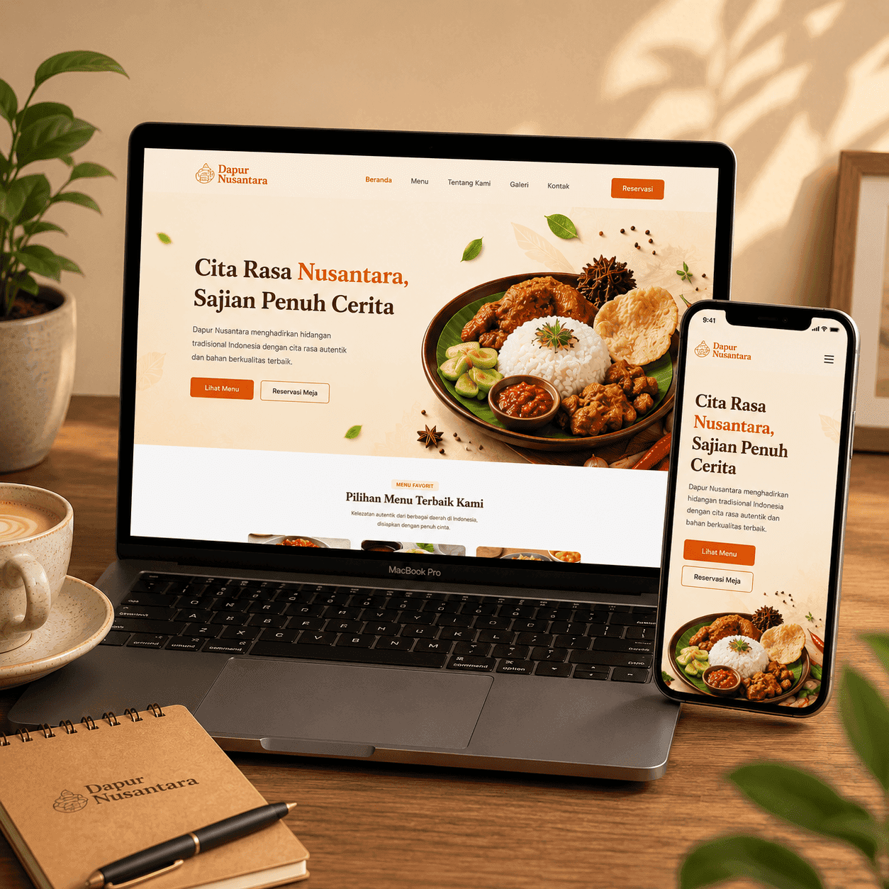 Dapur Nusantara: Landing Page